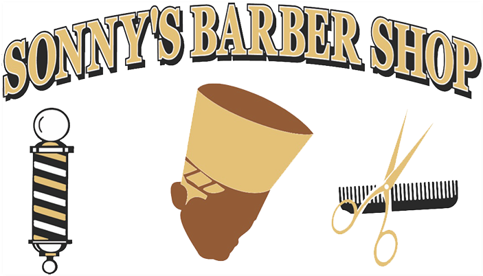 Sonny's Barber Shop Logo - Sonny Barber Shop Logo (813x733), Png Download