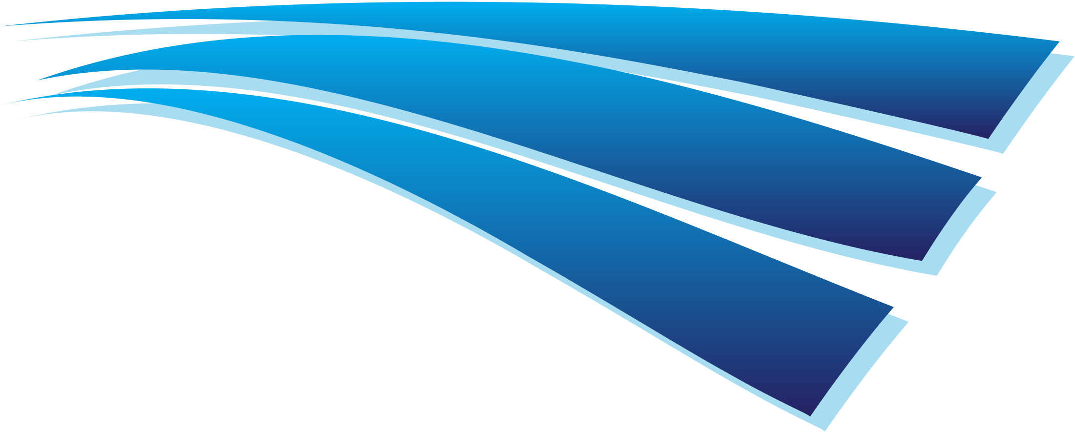 Water Swoosh - Blue Swoosh Png (2201x885), Png Download