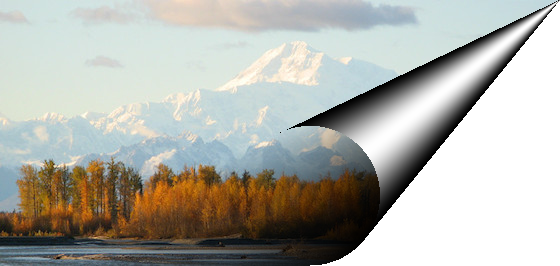 Distort > Page Curl - Light And Shadow Effects (560x266), Png Download
