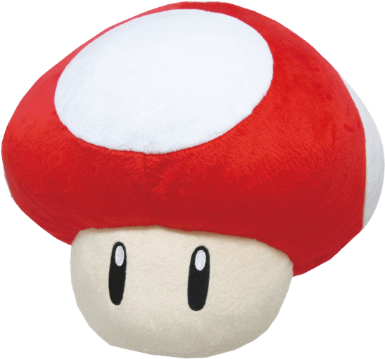 Super Mario Bros - Nintendo Super Mario Super Mushroom Pillow (600x600), Png Download