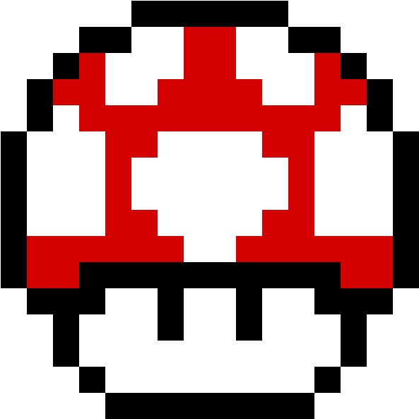 Mario Mushroom - Pixel Mario Mushroom Gif (1184x1184), Png Download