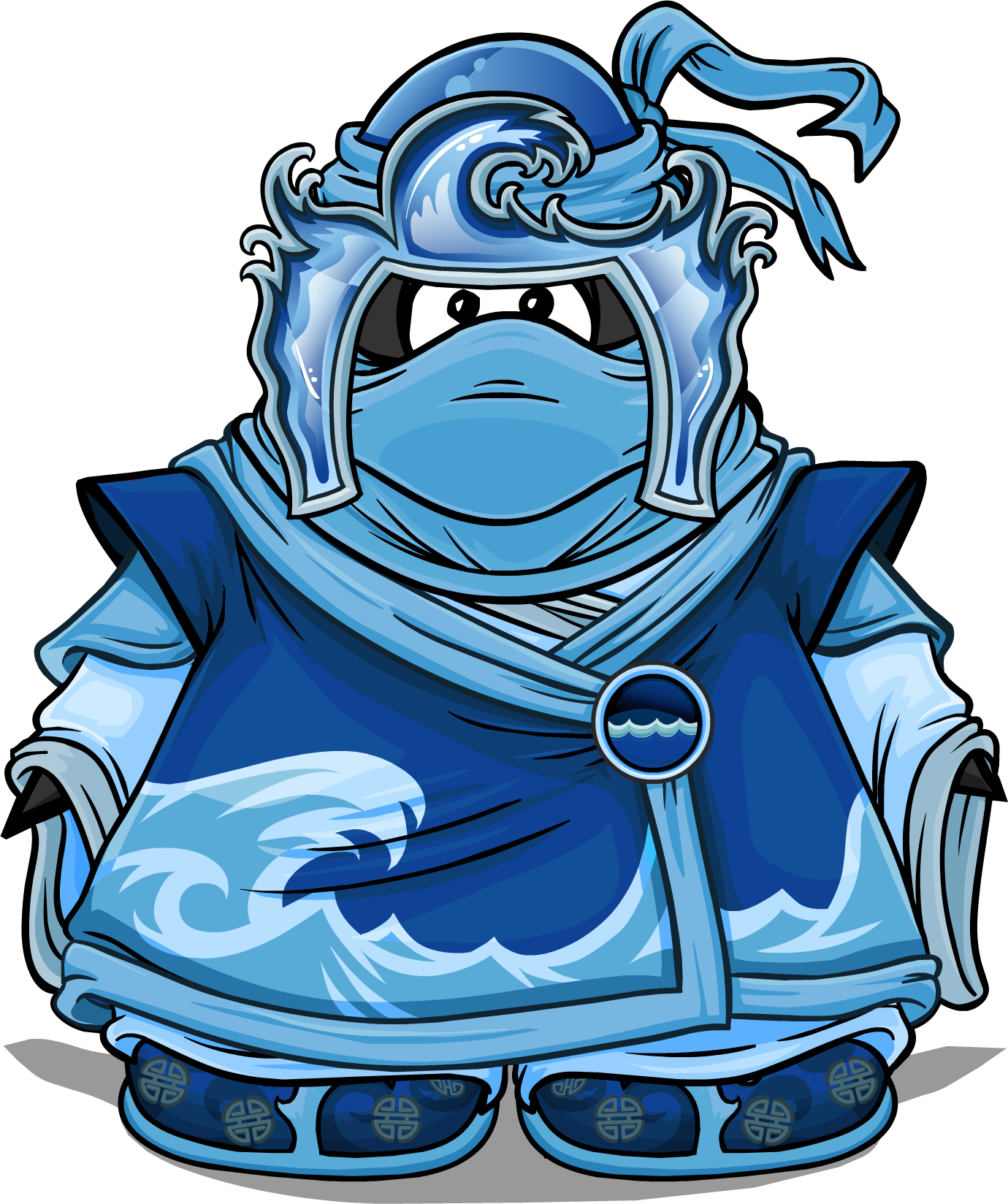 Water Suit - Club Penguin Ninja (1380x1648), Png Download