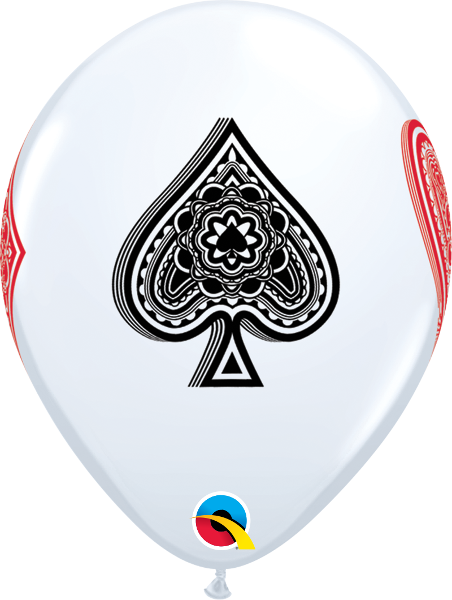 Playing Card Suits Balloons - Qualatex (452x600), Png Download