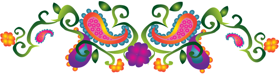 Paisley Decorative Arabesque Curl Decorati - Pretty Paisley Queen Duvet (680x340), Png Download