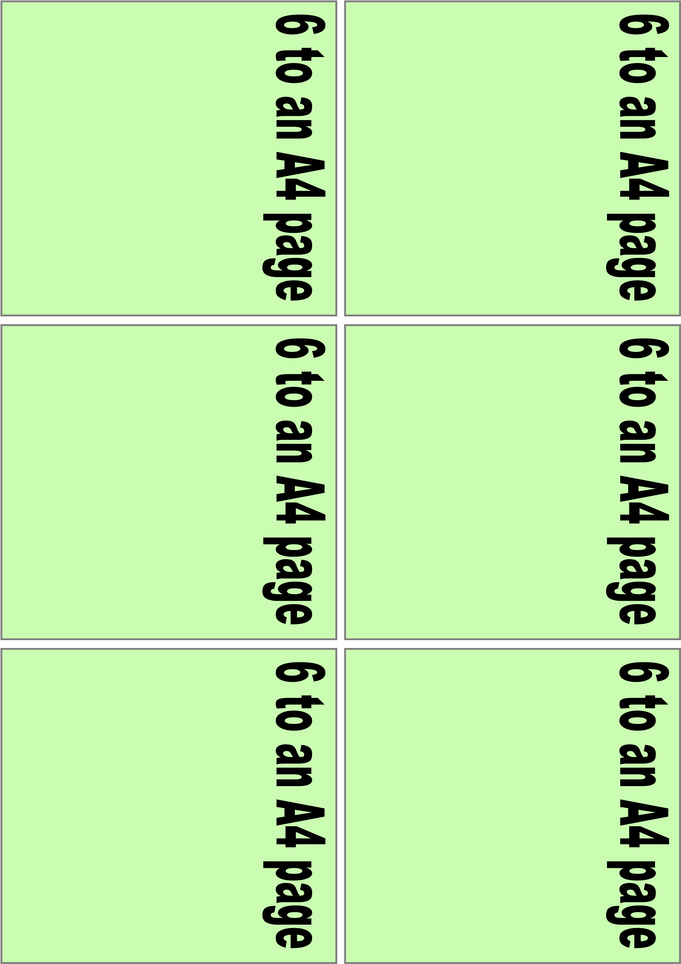 This Free Icons Png Design Of 6 To Page Template (2400x3394), Png Download