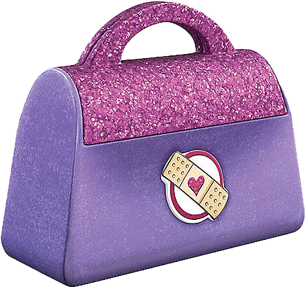 Purse Clipart Purple Purse - Doc Mcstuffins Check Up Kits Favor Pack (24pc) (461x438), Png Download