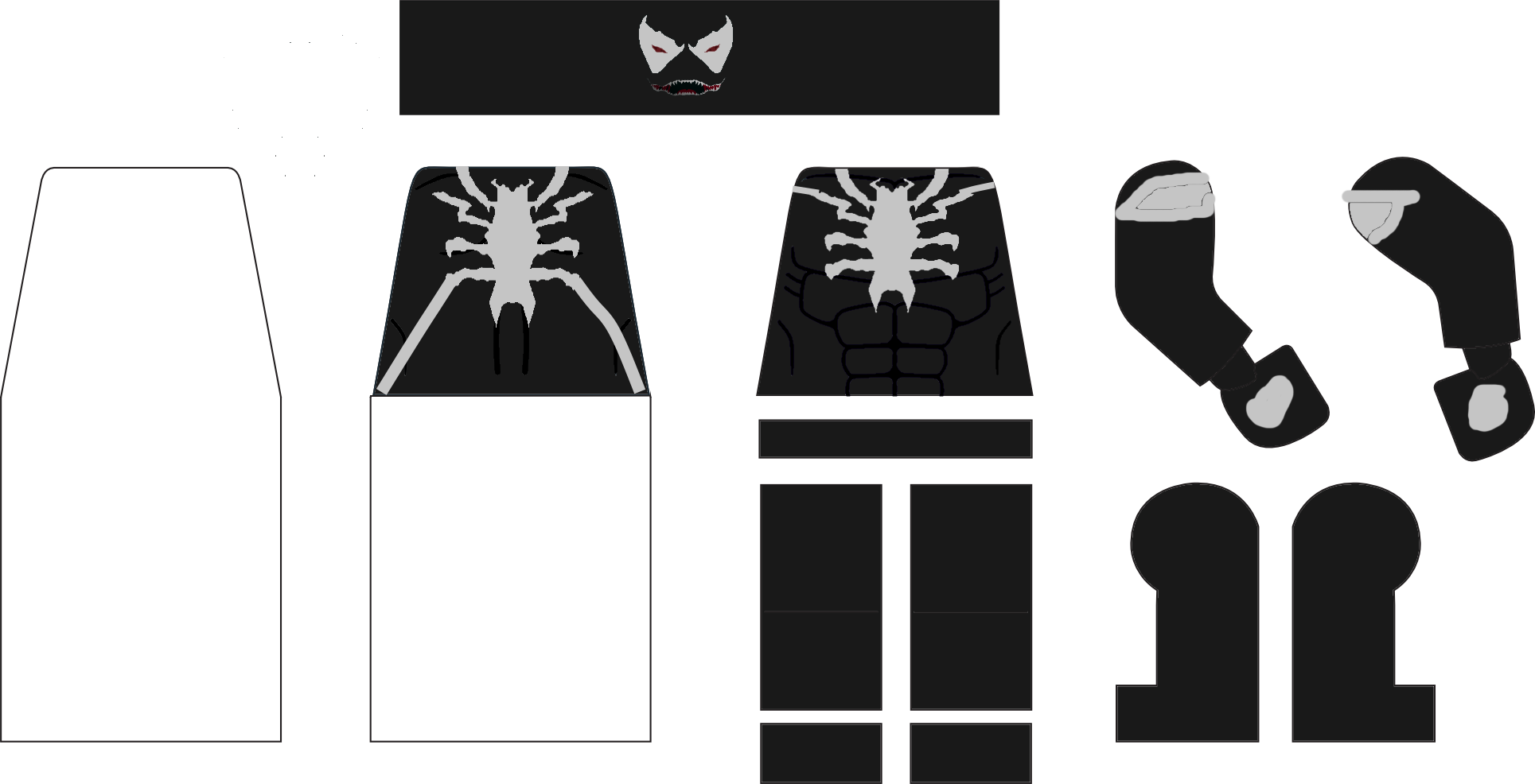 Venom Lego Spider-man Web Series - Lego Venom Decals (1929x986), Png Download