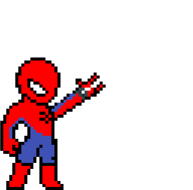 Spider Man Web Shoot - Pixel Spiderman Png (1200x1200), Png Download