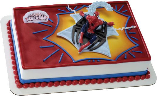 Decopac Spiderman Web Spinner Cake Kit (580x370), Png Download