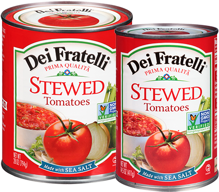 Dei Fratelli Stewed Tomatoes 14.5 Oz Can (450x450), Png Download