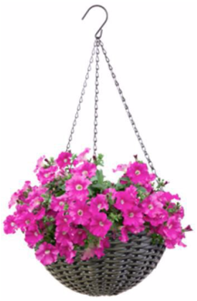Gorgeous For Flowers Outdoors, Bring This Resin Basket - Bougainvillea (780x488), Png Download