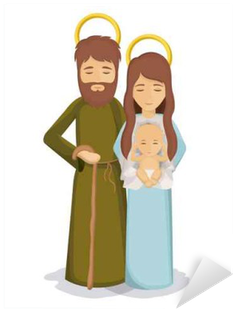 Holy Family And Merry Christmas Season Theme - Jesus (400x400), Png Download