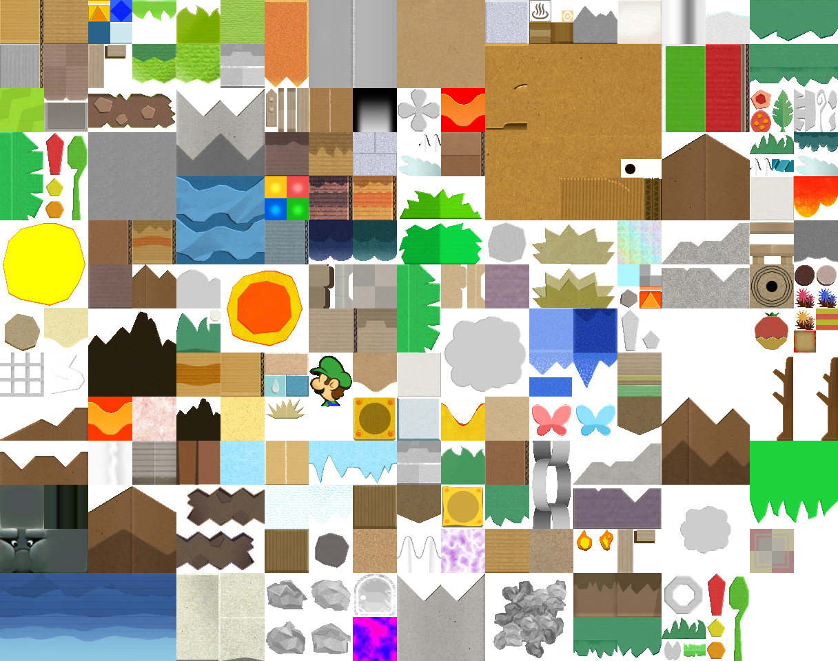 Previous Texture - Paper Mario Sticker Star World Map (1216x960), Png Download
