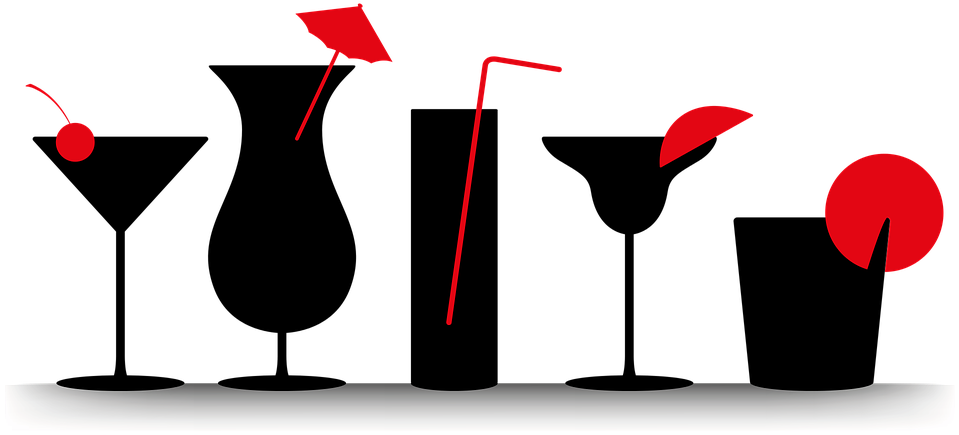 Drinks Silhouette At Getdrawings - Png Bebidas (960x480), Png Download