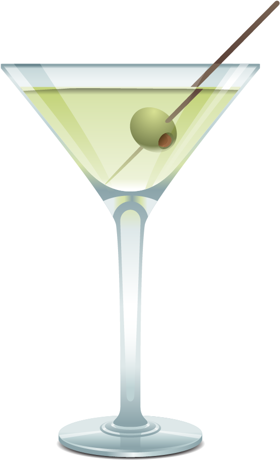 Martini Cocktail Glass Blue Lagoon Cosmopolitan - Drinks Vector (1848x1563), Png Download
