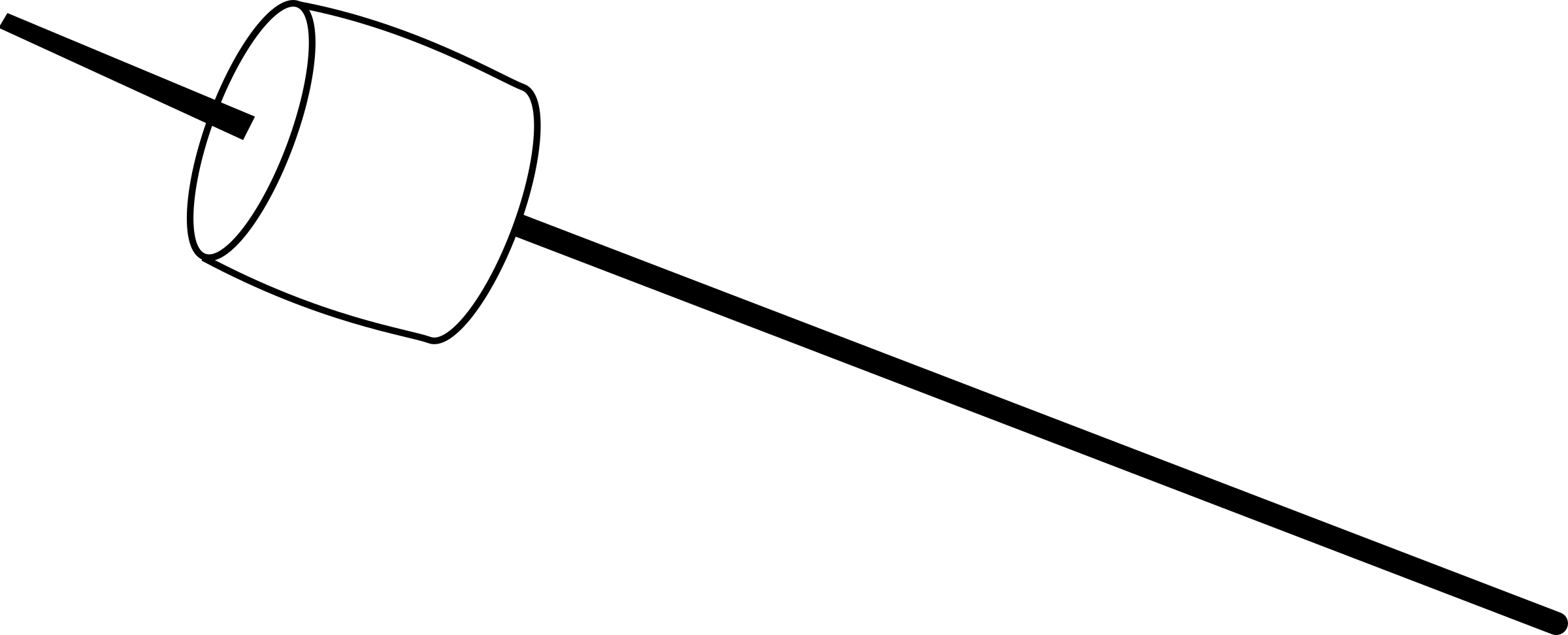 This Free Icons Png Design Of Marshmallow On Stick (2400x972), Png Download