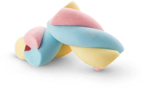 Marshmallow Recheado Twist Colorido - Maxmallow Docile (600x600), Png Download