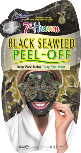 7th Heaven Black Seaweed Peel Off Mask (260x488), Png Download