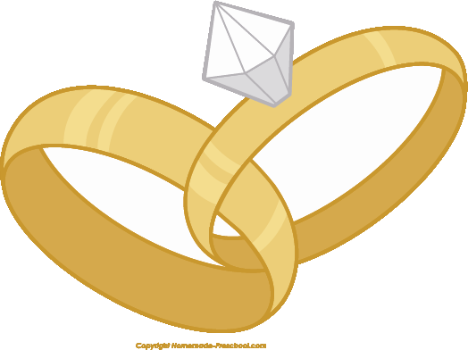 Best Of Diamond Clip Art Images Monster - Wedding Rings Clipart Gold (524x392), Png Download