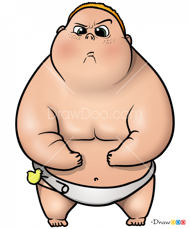 How To Draw - Jimbo From Boss Baby Drawing (665x801), Png Download