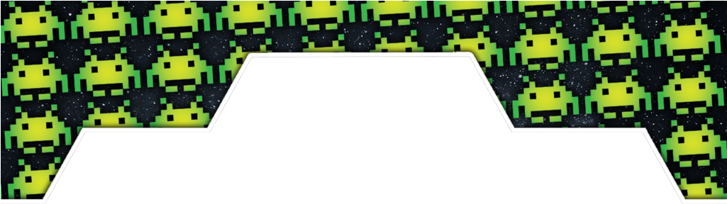 Space Invaders (1024x453), Png Download