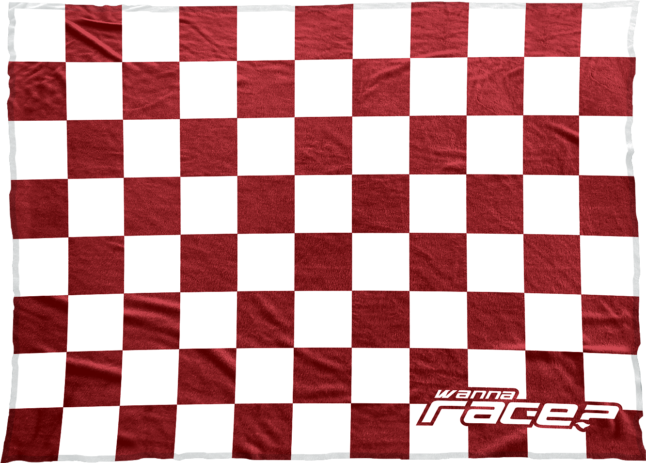 Wanna Race Blanket - Race Black And White Checkerboard (1500x1026), Png Download