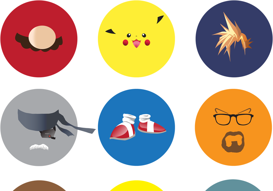 Video Games Icons Characters (900x630), Png Download