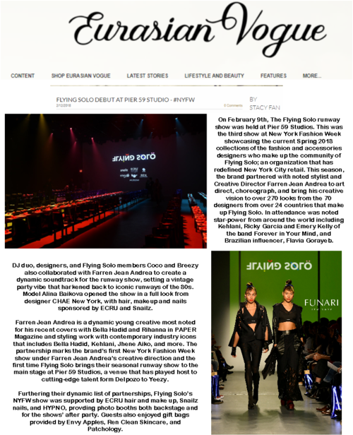 Funari New York Has Been Featured In Vogue, Harpers - Flyer (500x625), Png Download