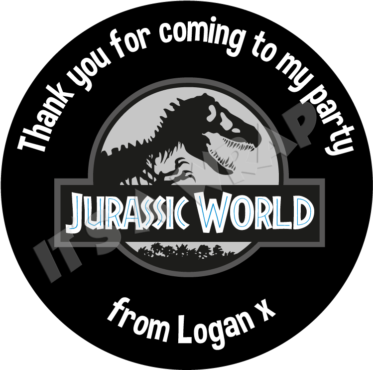 Jurassic World Sweet Cone Stickers - Jurassic Park (765x765), Png Download