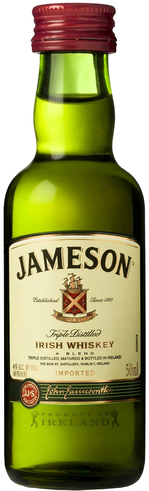 Jameson Irish Whiskey 5cl - Jameson Irish Whiskey (652x1060), Png Download