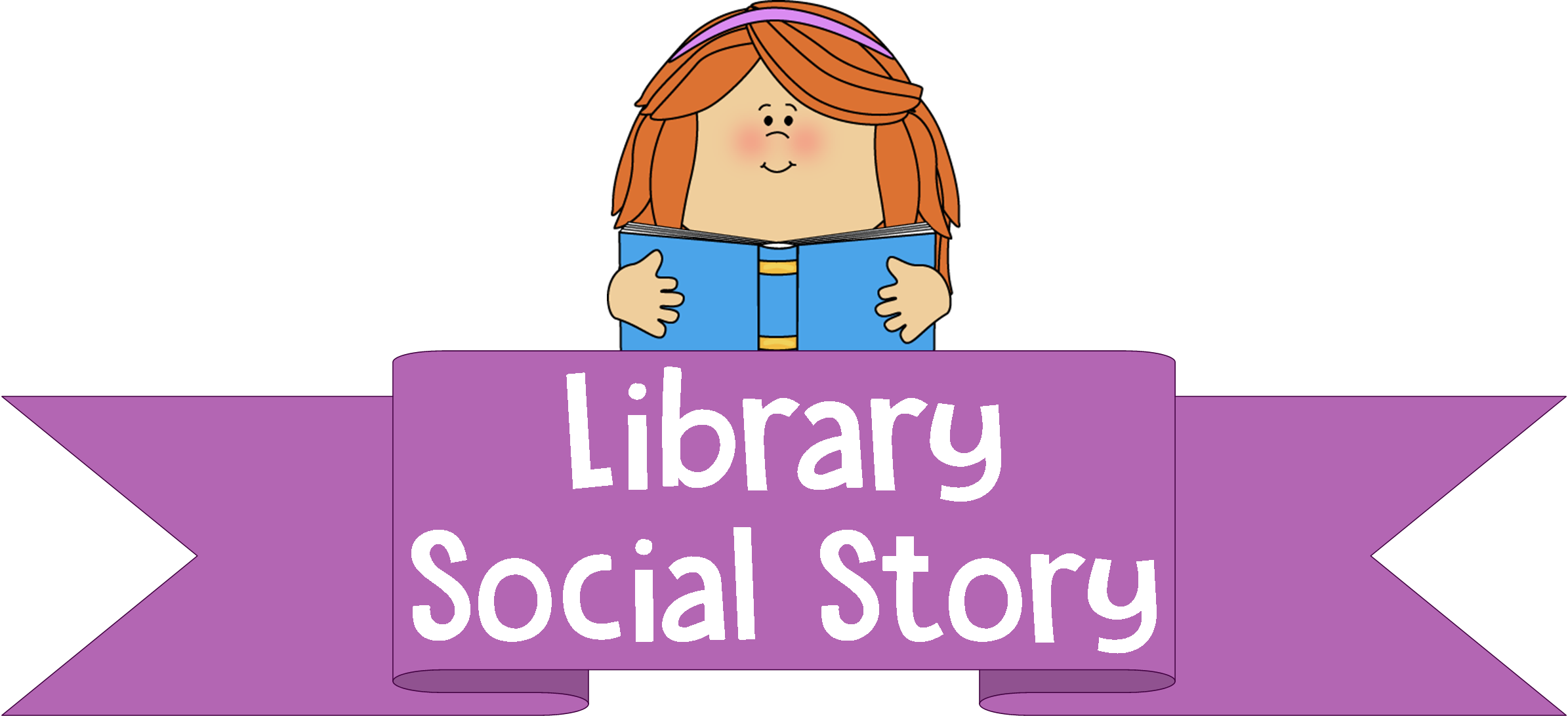 Muskego, Wi Png Royalty Free Stock - Library Social Story (2390x1092), Png Download