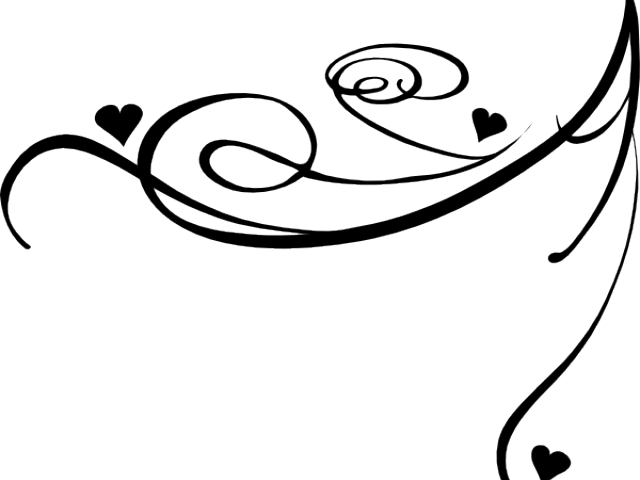 Scroll Clipart Decorative - Transparent Background Gold Swirls (640x480), Png Download