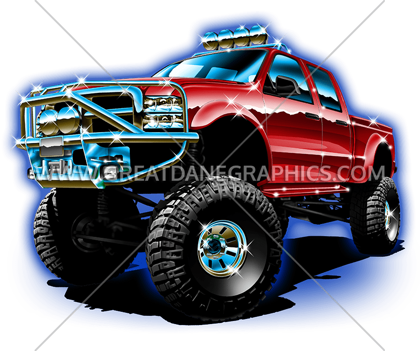 Big Tire Truck - Off-road Vehicle (825x688), Png Download