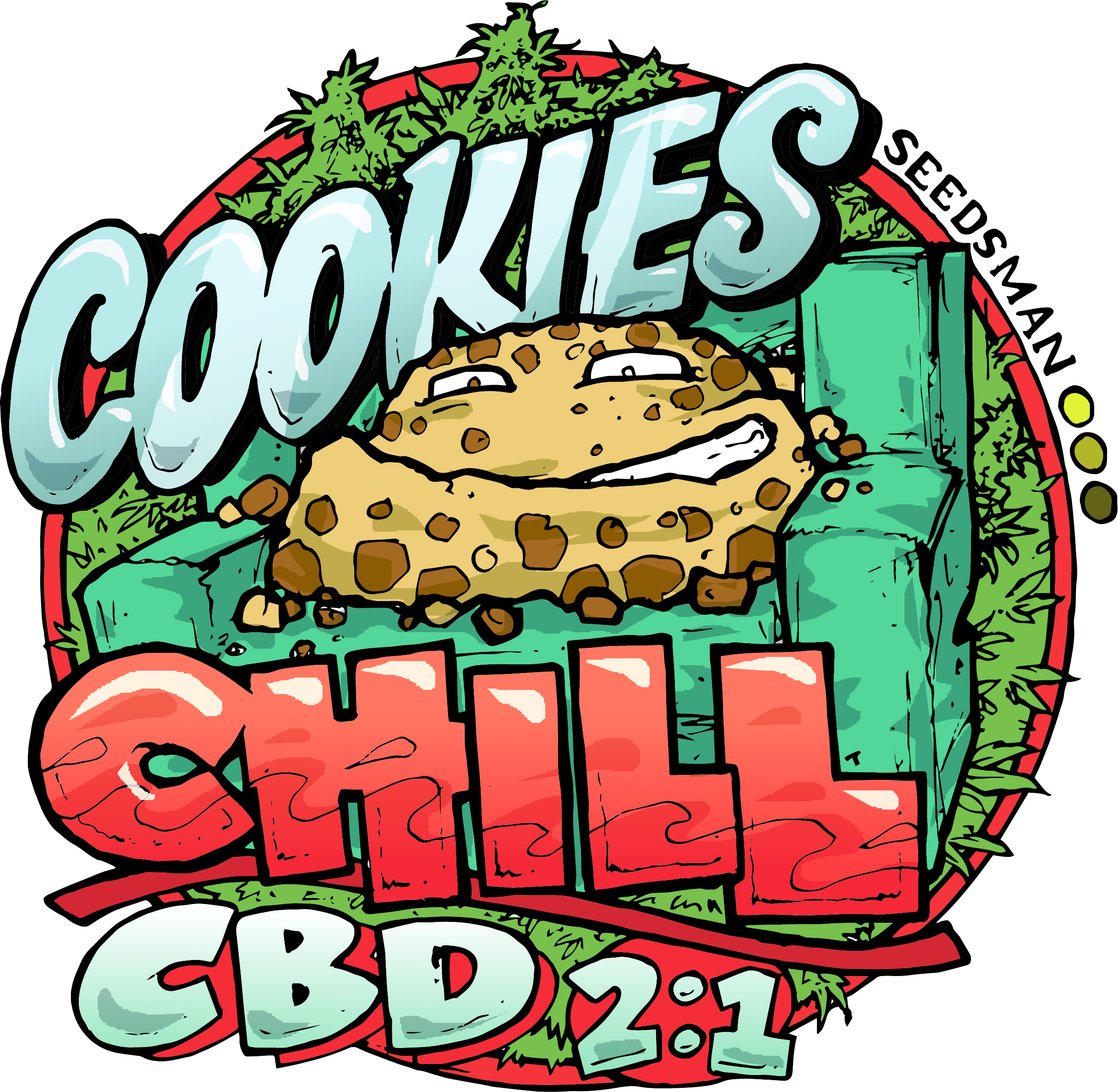 Cookies Chill Cbd (2440x2382), Png Download