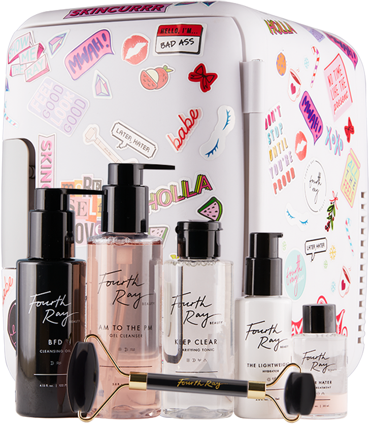 Stay Chill Kit With Cleansers, Toner, Moisturizer, - Nail Polish (800x1200), Png Download