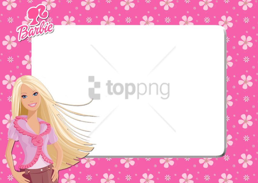 Free Png Barbie Frame Png Image With Transparent Background - Hello Kitty Background Border (850x602), Png Download
