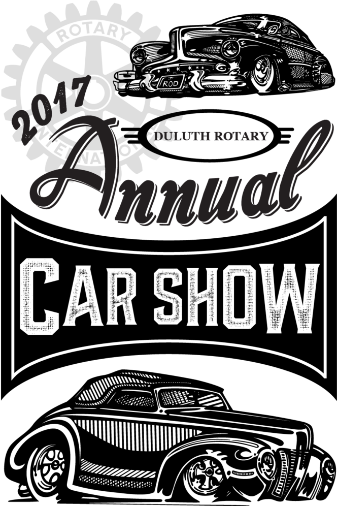 2017 Duluth Rotary Car Show - Vintage Car (684x995), Png Download