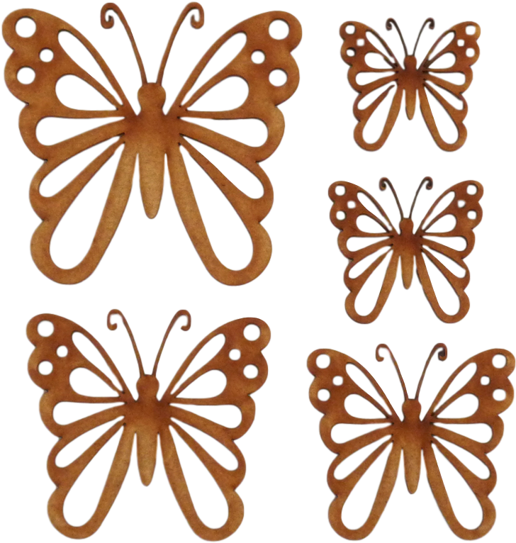 Butterfly Embellishments Set 2 597 P - Brush-footed Butterfly (1000x937), Png Download
