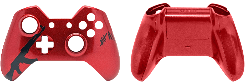 Ak 47 Red - Game Controller (1000x390), Png Download