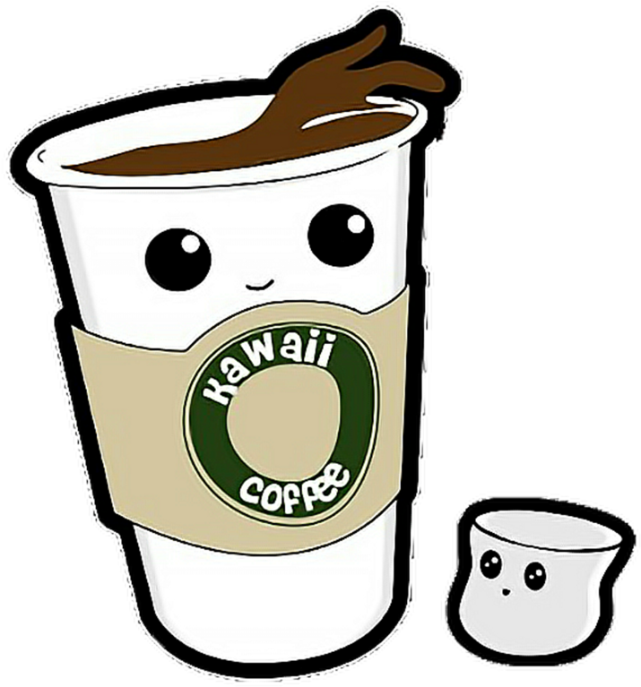 Coffee Cafe Espresso Starbucks Cup Free Photo Png - Kawaii Coffee (800x800), Png Download