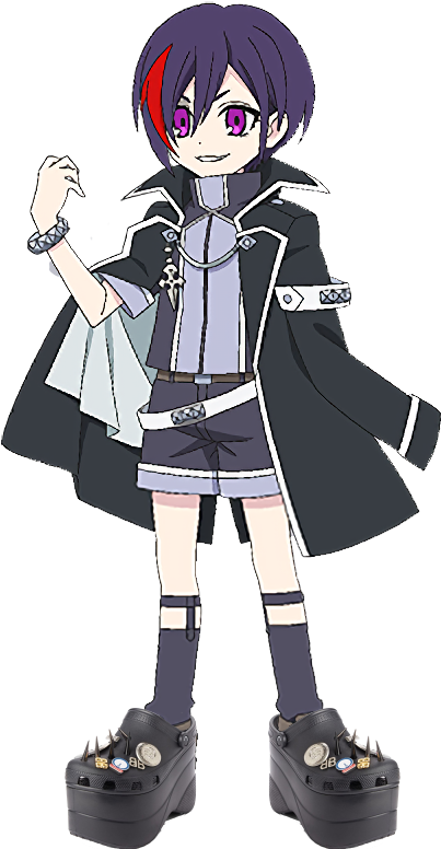 Anime Characters With Crocs @ Dms Open - Cartoon (422x792), Png Download