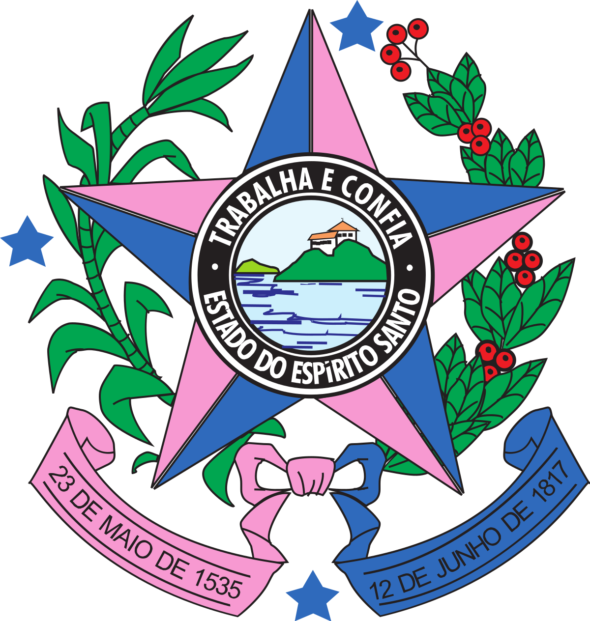 Brasão Do Estado Do Espirito Santo (1200x1264), Png Download