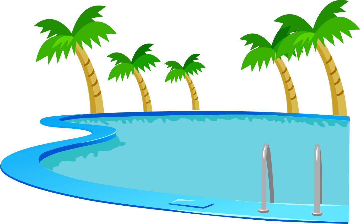 Image Transparent Stock Clipart Swimming Pool - Swimming Pool Clip Art (1489x926), Png Download