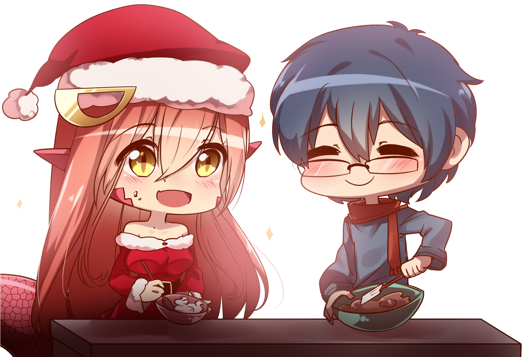 Merry Christmas Guys, Hope You Can Spend It Doing Something - Miia Christmas (1754x1247), Png Download