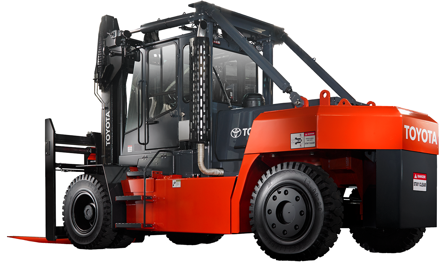 High Capacity Pneumatic Forklift - Forklift (1500x1179), Png Download
