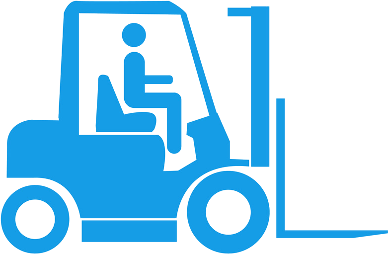 Vector Black And White Library Nissan Picker Truck - Forklift Logo (793x528), Png Download