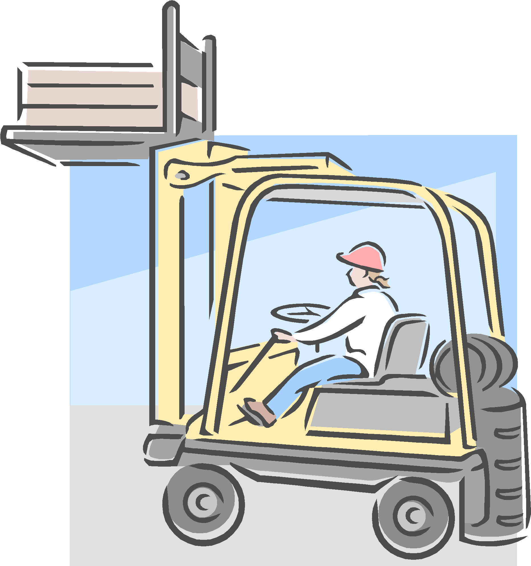 Vector Royalty Free Library Forklift Clipart Accident (1944x2088), Png Download