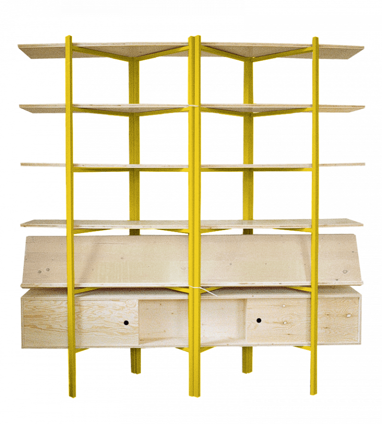 Muebles Manuel Z-bookshelf - Shelf (768x851), Png Download