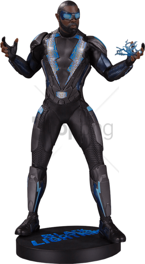 Free Png Download Black Lightning Comics Png Images - Black Lightning Hot Toys (480x872), Png Download