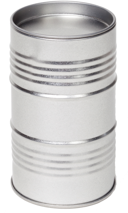 Oildrum Tin - Silver (1030x858), Png Download